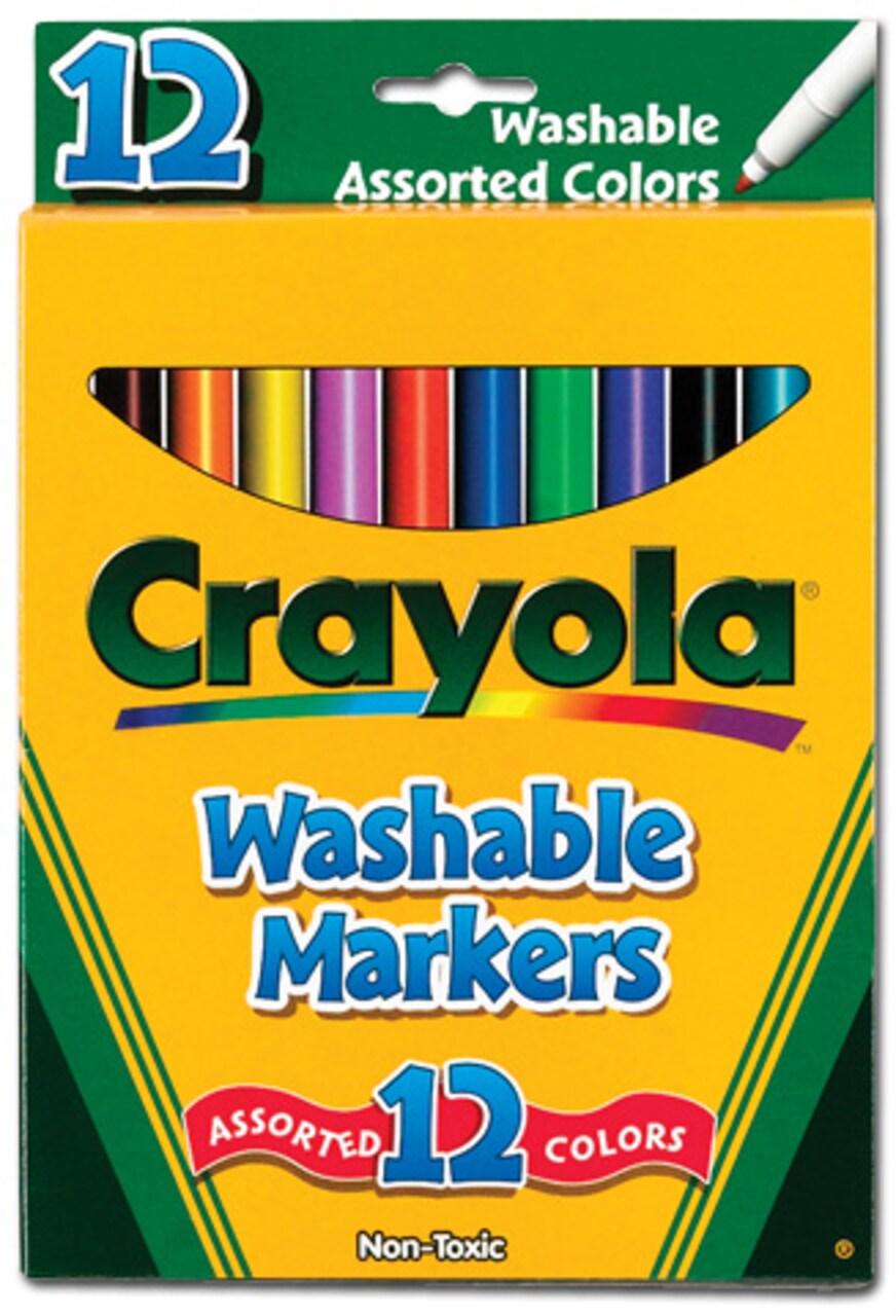 Crayola Washable Markers Fine 12 Colors